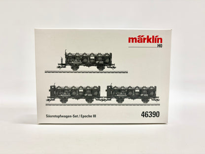 Märklin 46390 Wagen-Set Säuretopfwagen DB AC H0