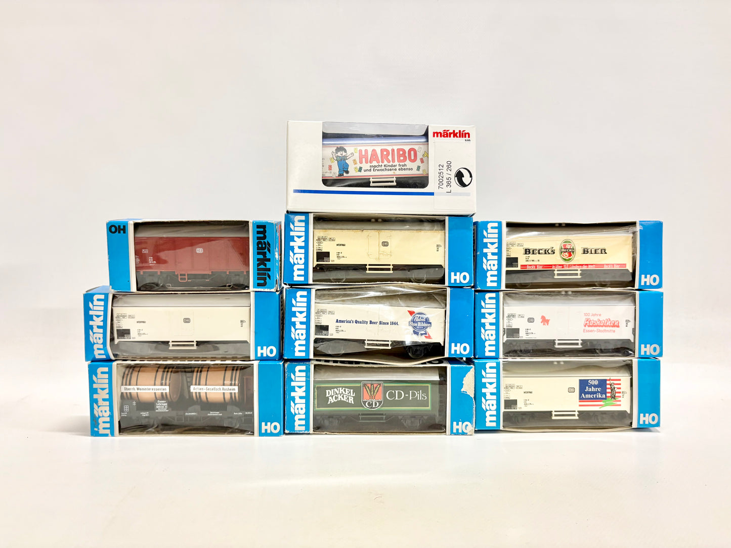 Märklin 10x Güterwagen Kühlwagen DB AC H0