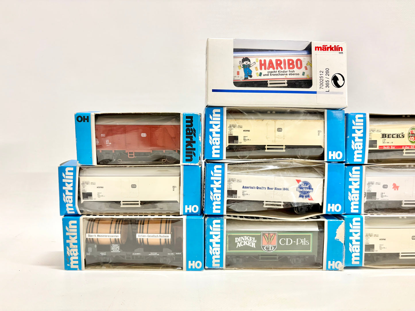 Märklin 10x Güterwagen Kühlwagen DB AC H0