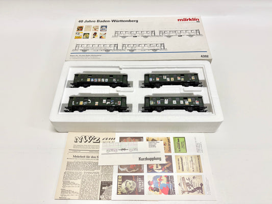 Märklin 4392 Wagen-Set Personenwagen "40 Jahre Baden-Württemberg" DB AC H0