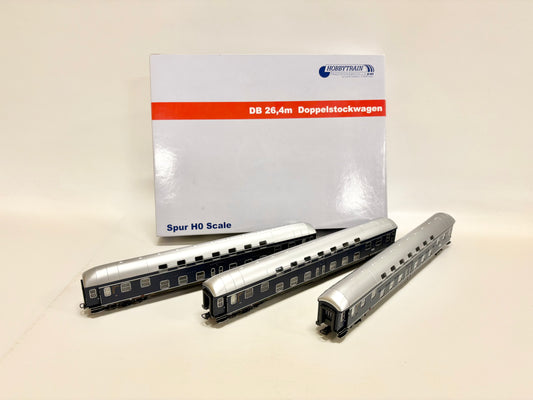 Hobbytrain H4210 Wagen-Set Doppelstockwagen DB H0