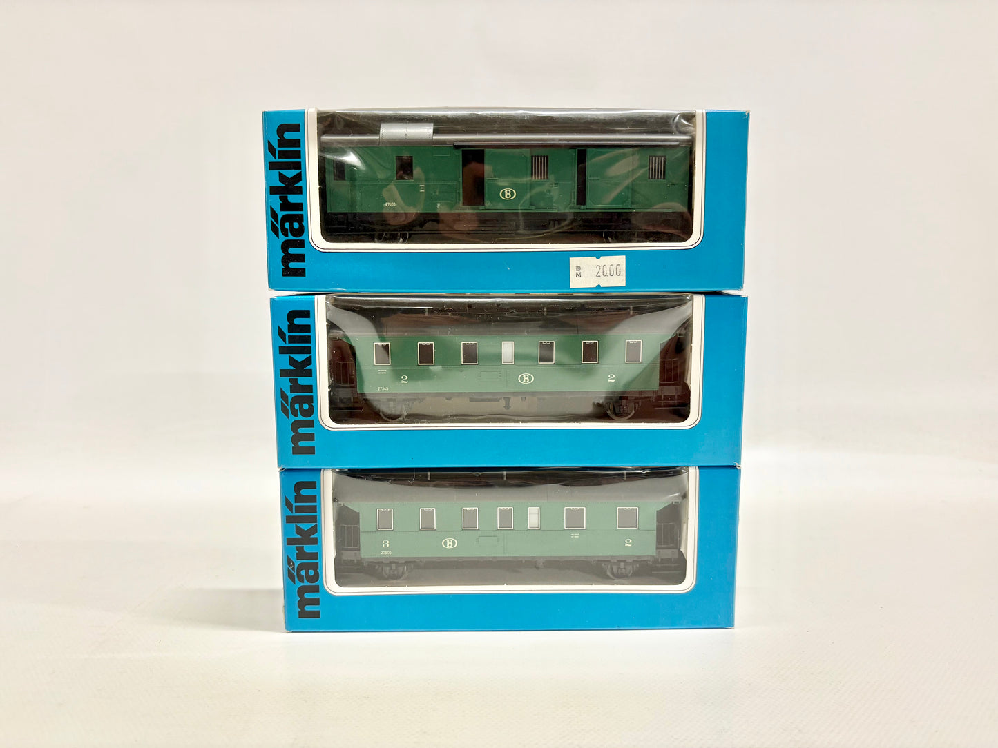 Märklin 4113 4114 4115 Personenwagen SNCB AC H0