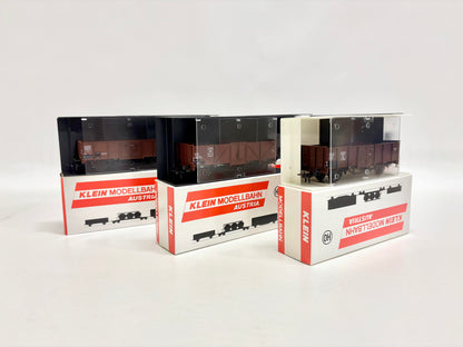 Klein Modellbahn Sose10/95 Wagen-Set Europ 95 offene Güterwagen H0