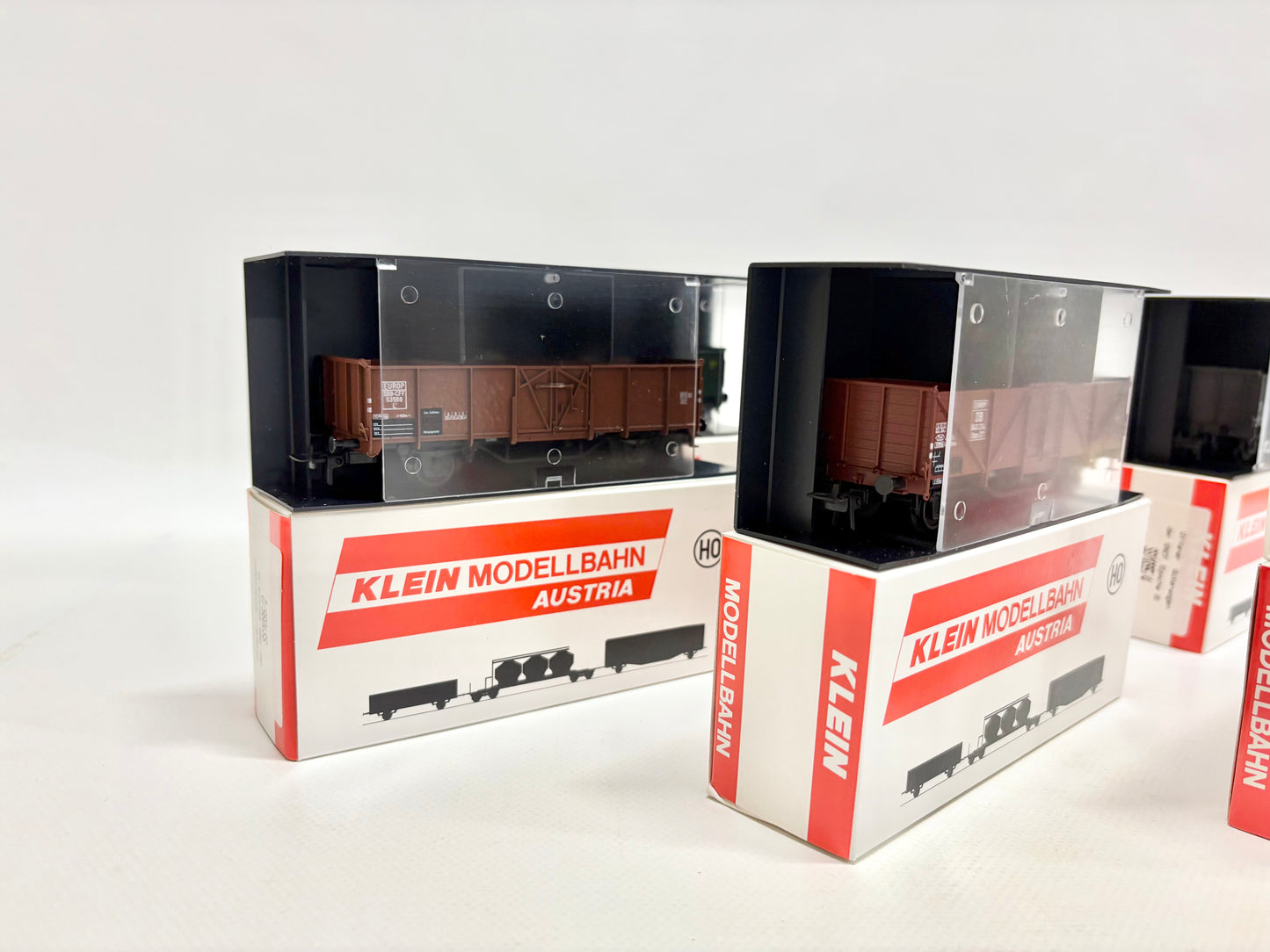Klein Modellbahn Sose10/95 Wagen-Set Europ 95 offene Güterwagen H0