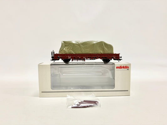 Märklin 46974 Güterwagen Rungenwagen mit Ladung DB AC H0