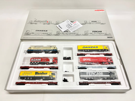 Märklin 26531 Digital Zugpackung "Rollende Landstraße" mit E-Lok Br 184 003-2 DB AC H0