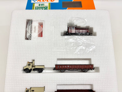 Roco 41066 Zugpackung Bauzug mit Diesellok Köf Br 333 DB DC H0