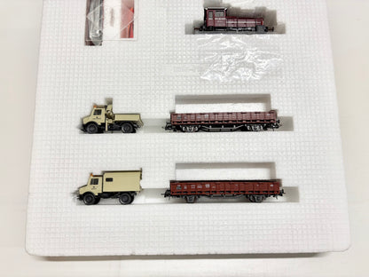 Roco 41066 Zugpackung Bauzug mit Diesellok Köf Br 333 DB DC H0