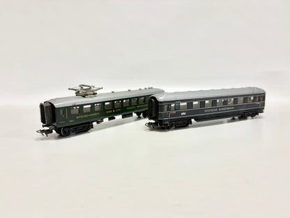 Märklin 348/2 + 346/6 Personenwagen mit Innenbeleuchtung SBB DB AC H0