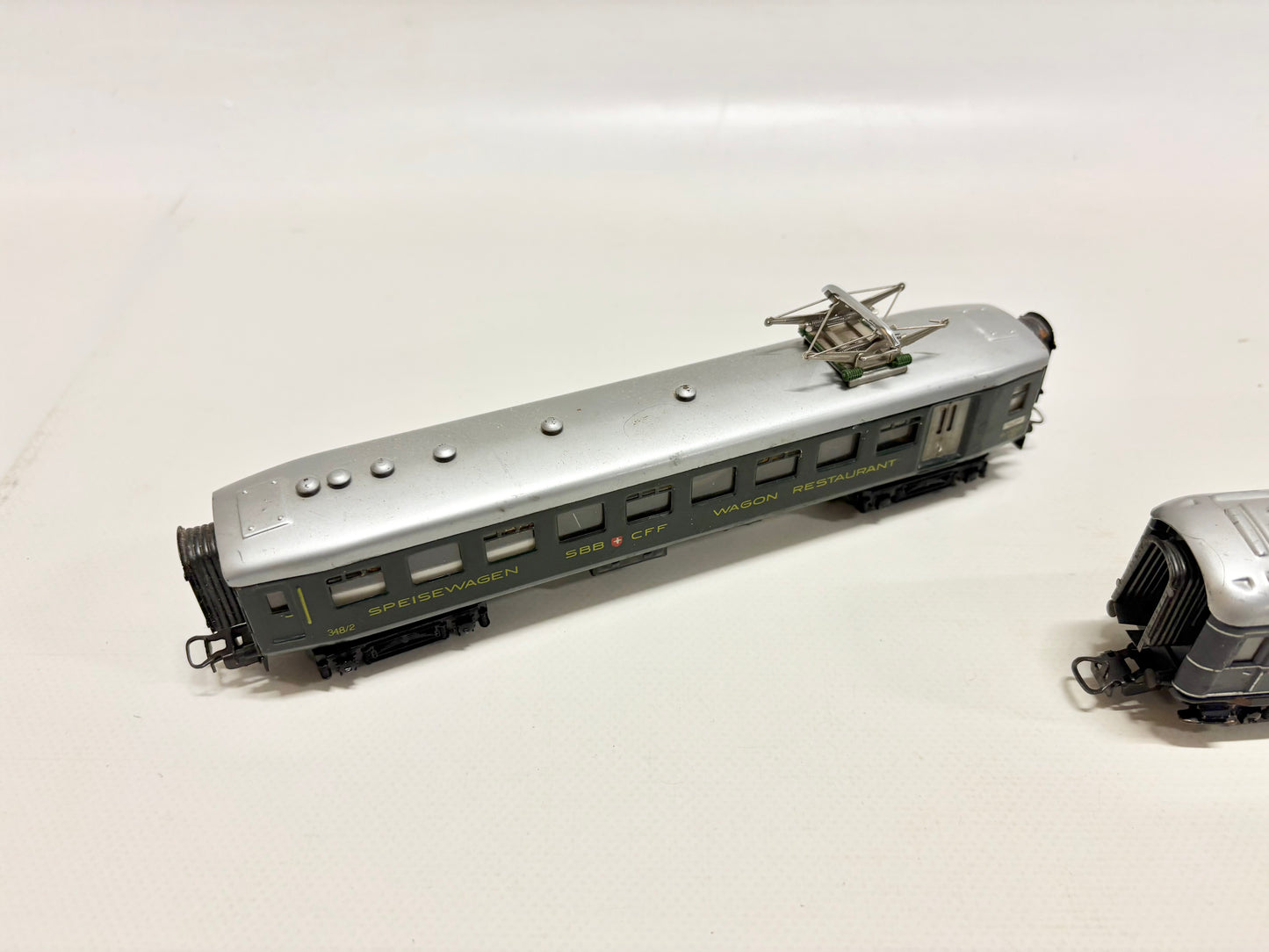 Märklin 348/2 + 346/6 Personenwagen mit Innenbeleuchtung SBB DB AC H0