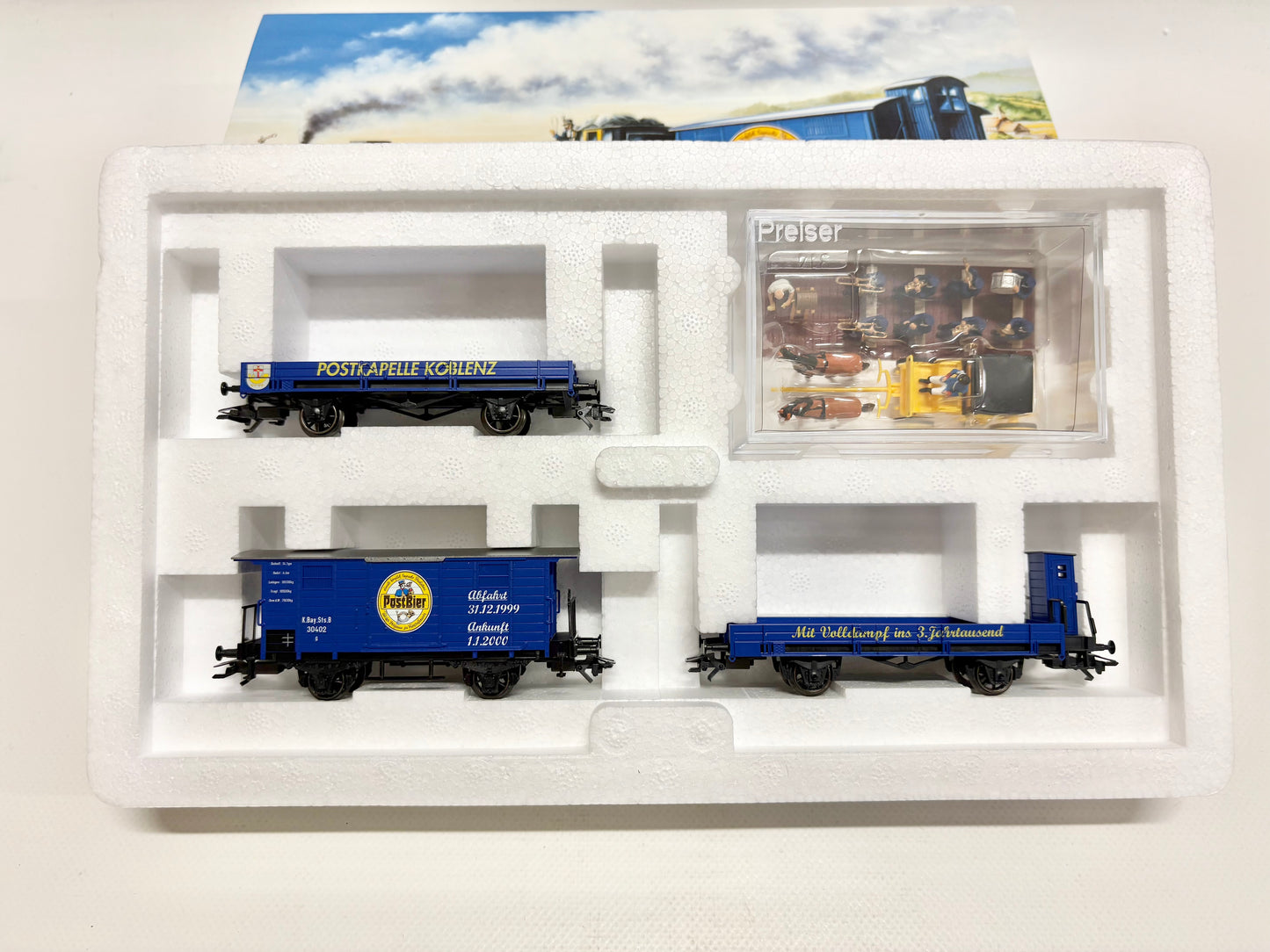 Märklin 45012 Wagen-Set Postkutsche Postkapelle Koblenz AC H0