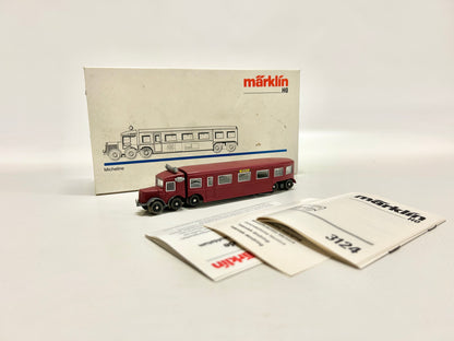 Märklin 3124 Michelin Railbus, H0, OVP, TOP