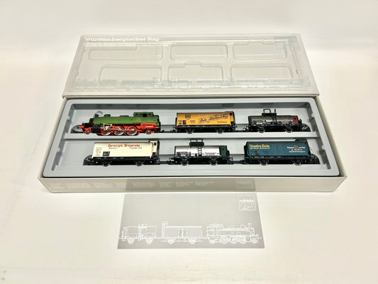 Märklin 2857 Train Set Württemberg Freight Train with Steam Locomotive H0