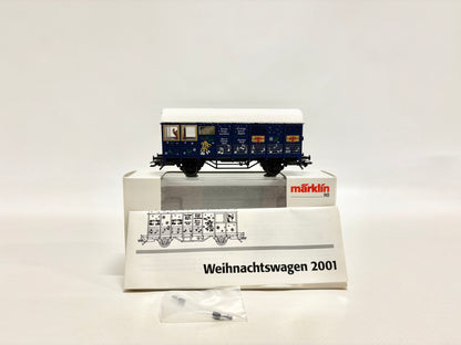 Märklin 48401 Weihnachtswagen 2001 Gedeckter Güterwagen mit Geräuschmodel AC H0