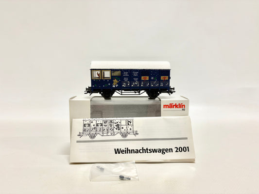 Märklin 48401 Weihnachtswagen 2001 Gedeckter Güterwagen mit Geräuschmodel AC H0