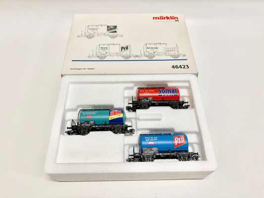 Märklin 46423 Wagen-Set "Henkel" Kesselwagen DB AC H0