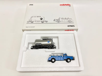 Märklin 47903 Wagen-Set "Brennstoff" Kesselwagen mit LKW DB AC H0