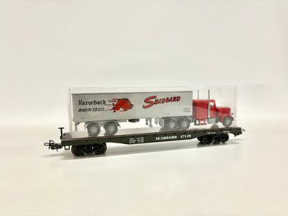 Märklin 4865 US-Flachwagen mit Seaboard-LKW Güterwagen AC H0