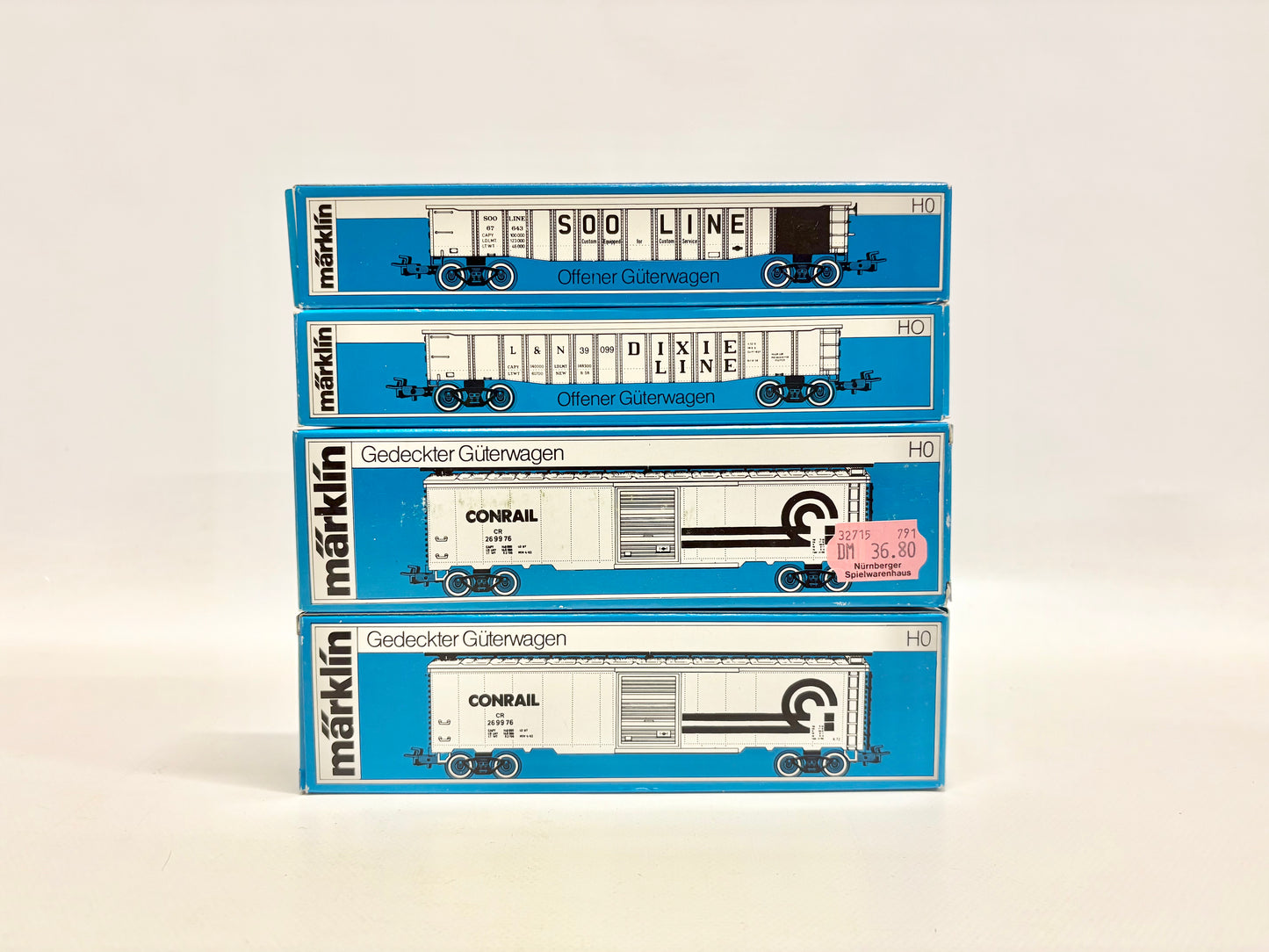 Märklin 4776 4774 4575 USA Güterwagen Konvolut AC H0