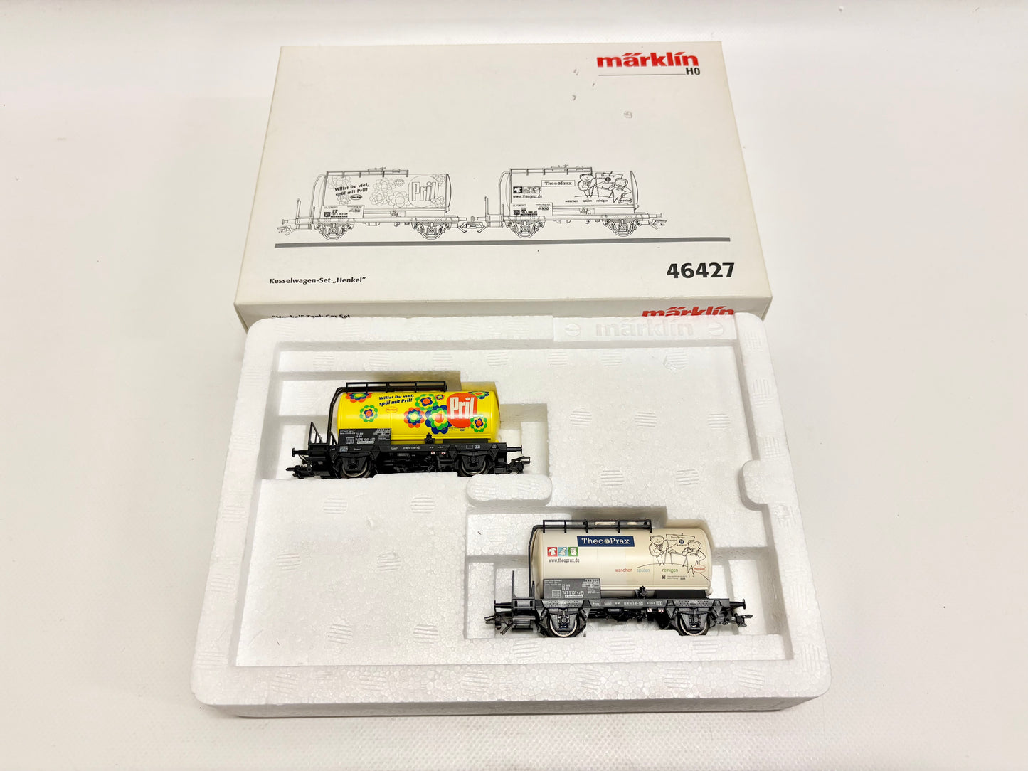 Märklin 46427 Wagen-Set "Henkel" Kesselwagen Güterwagen DB AC H0