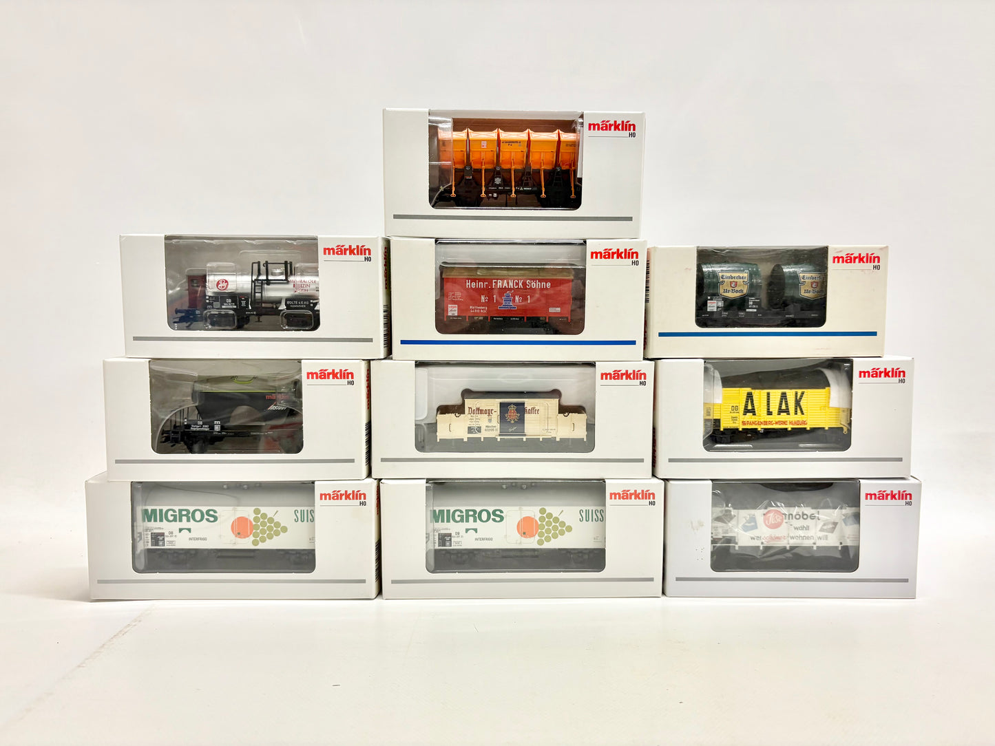 Märklin 10x Insider-Wagen Güterwagen-Konvolut AC H0