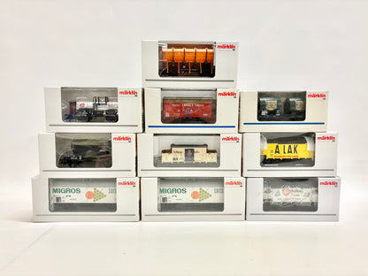 Märklin 10x Insider-Wagen Güterwagen-Konvolut AC H0