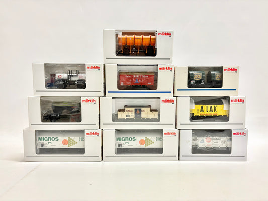 Märklin 10x Insider-Wagen Güterwagen-Konvolut AC H0