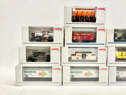 Märklin 10x Insider-Wagen Güterwagen-Konvolut AC H0