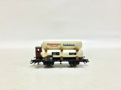 Märklin Güterwagen Druckgaswagen "Göppingen Sauerbrunn Hohenstaufenperle" DR AC H0