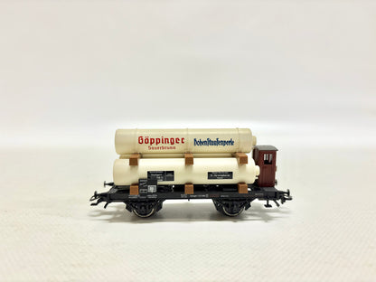 Märklin Güterwagen Druckgaswagen "Göppingen Sauerbrunn Hohenstaufenperle" DR AC H0