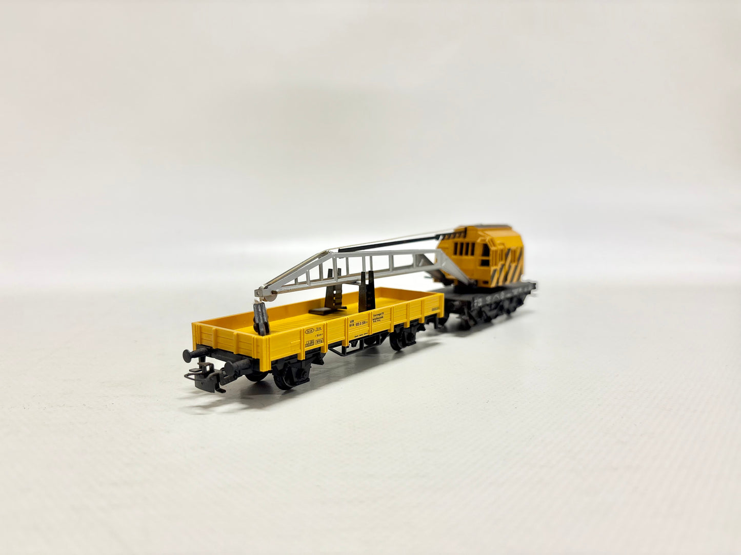 Märklin 4611 Güterwagen Kranwagen mit Schutzwagen DB AC H0