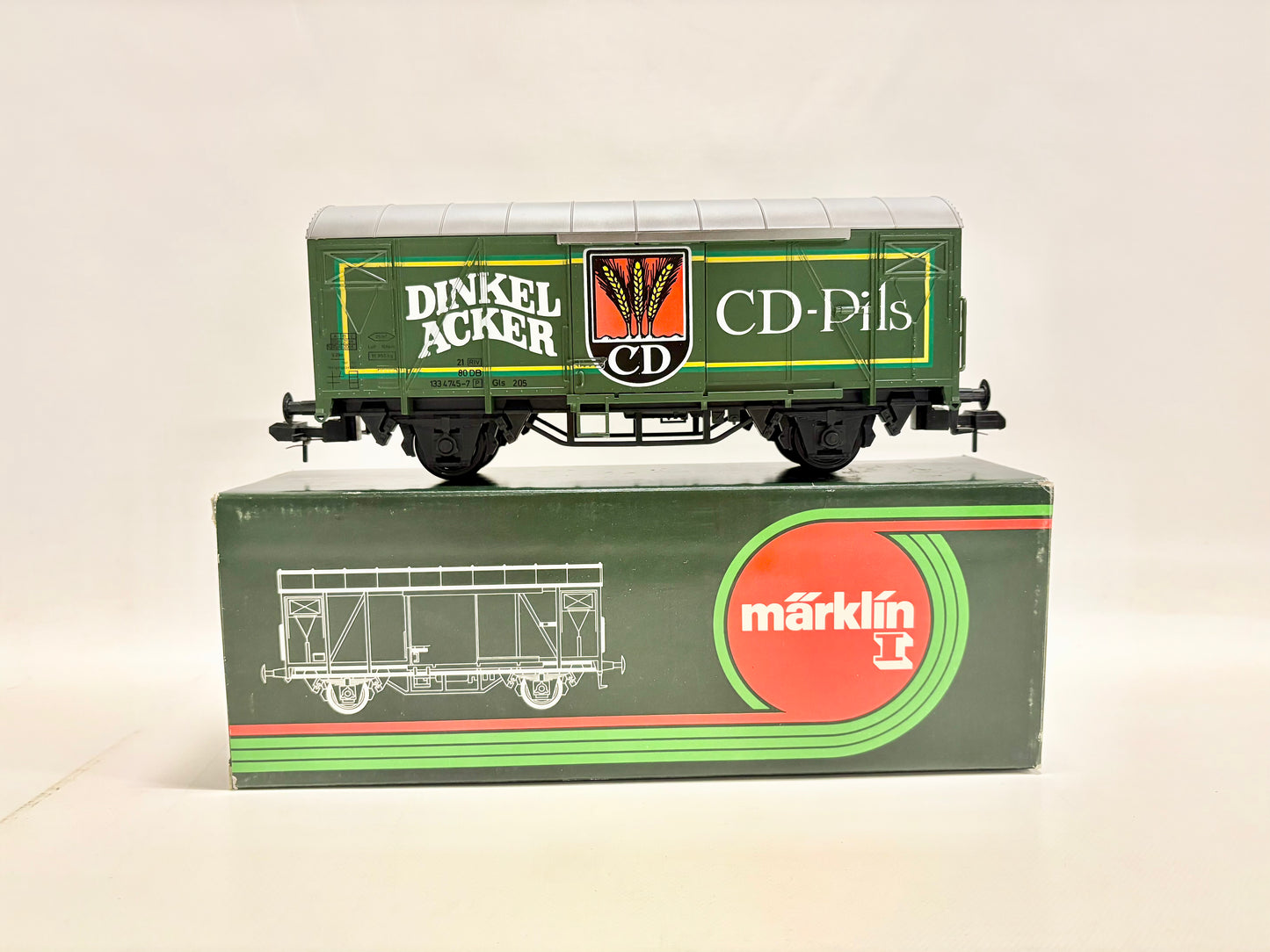 Märklin 5886 Gedeckter Güterwagen Kühlwagen Dinkelacker Spur 1