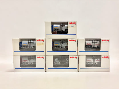 Märklin 7x Kesselwagen Güterwagen Konvolut AC H0