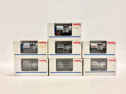 Märklin 7x Kesselwagen Güterwagen Konvolut AC H0