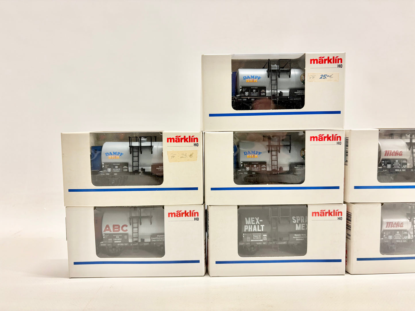 Märklin 7x Kesselwagen Güterwagen Konvolut AC H0