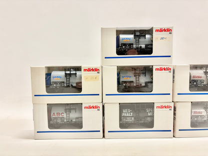 Märklin 7x Kesselwagen Güterwagen Konvolut AC H0