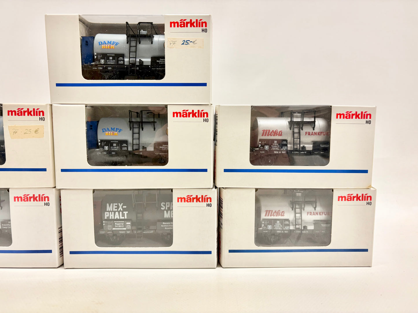 Märklin 7x Kesselwagen Güterwagen Konvolut AC H0