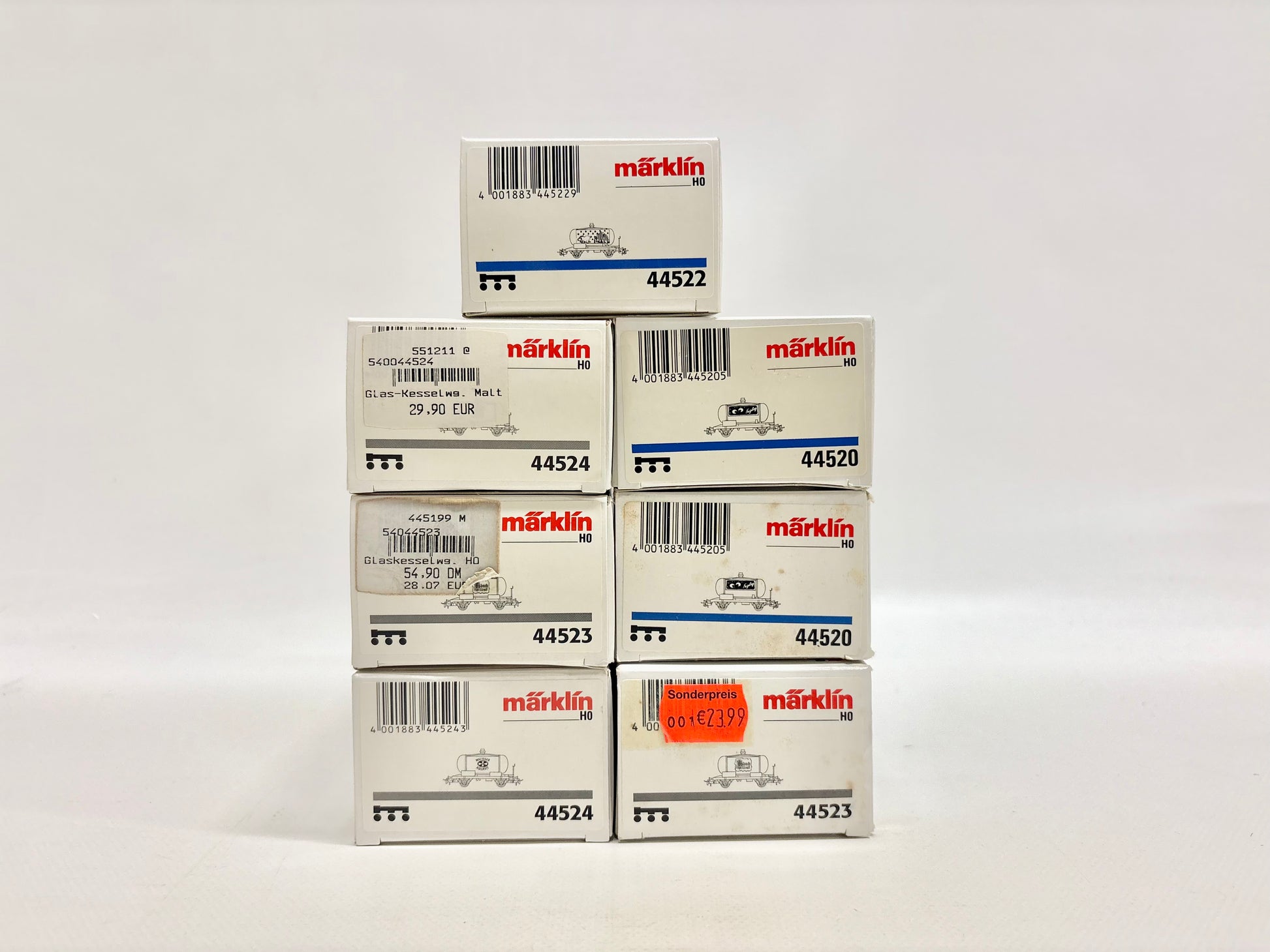Märklin 44522 44524 44523 44520 Glaskesselwagen Konvolut Güterwagen DB ...