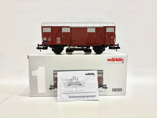 Märklin 58269 Schienenreinigungswagen Gedeckter Güterwagen DB Spur 1
