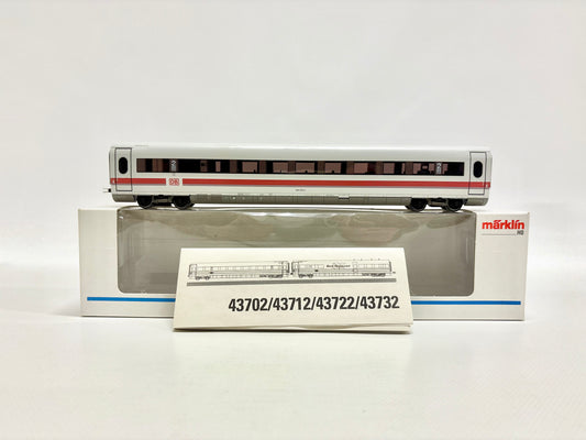 Märklin 43722 ICE Großraumwagen Personenwagen DB AC H0
