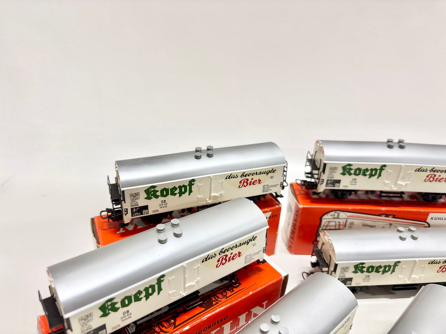 Märklin 9x Bierwagen "Brauerei Koepf Aalen" Güterwagen DB AC H0