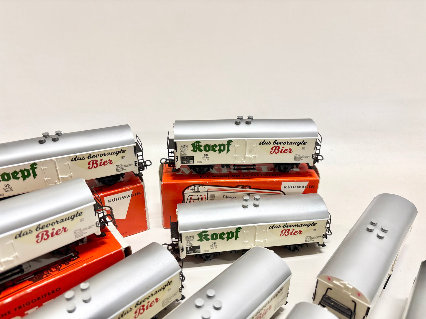 Märklin 9x Bierwagen "Brauerei Koepf Aalen" Güterwagen DB AC H0