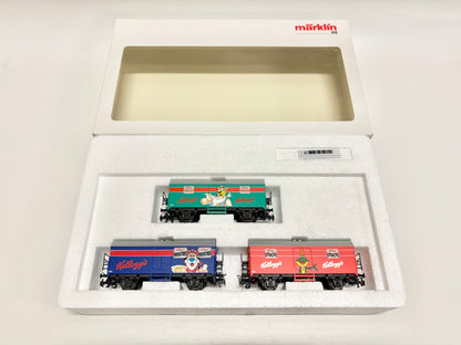 Märklin 94030 Wagen-Set "Kelloggs" Kühlwagen DB AC H0