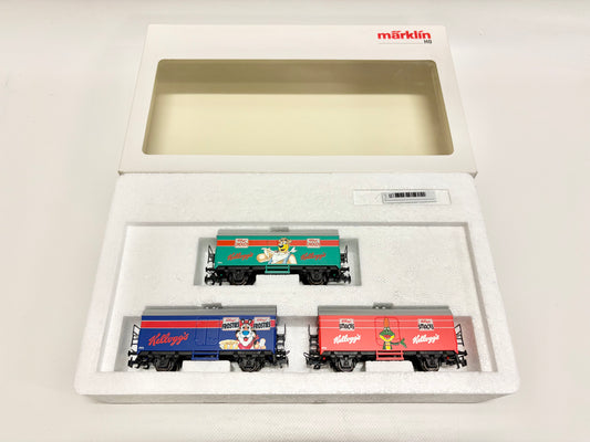 Märklin 94030 Wagen-Set "Kelloggs" Kühlwagen DB AC H0