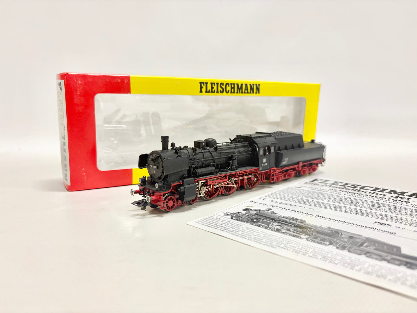 Fleischmann 1166K Digital Dampflok Br 38 2208 DB AC H0