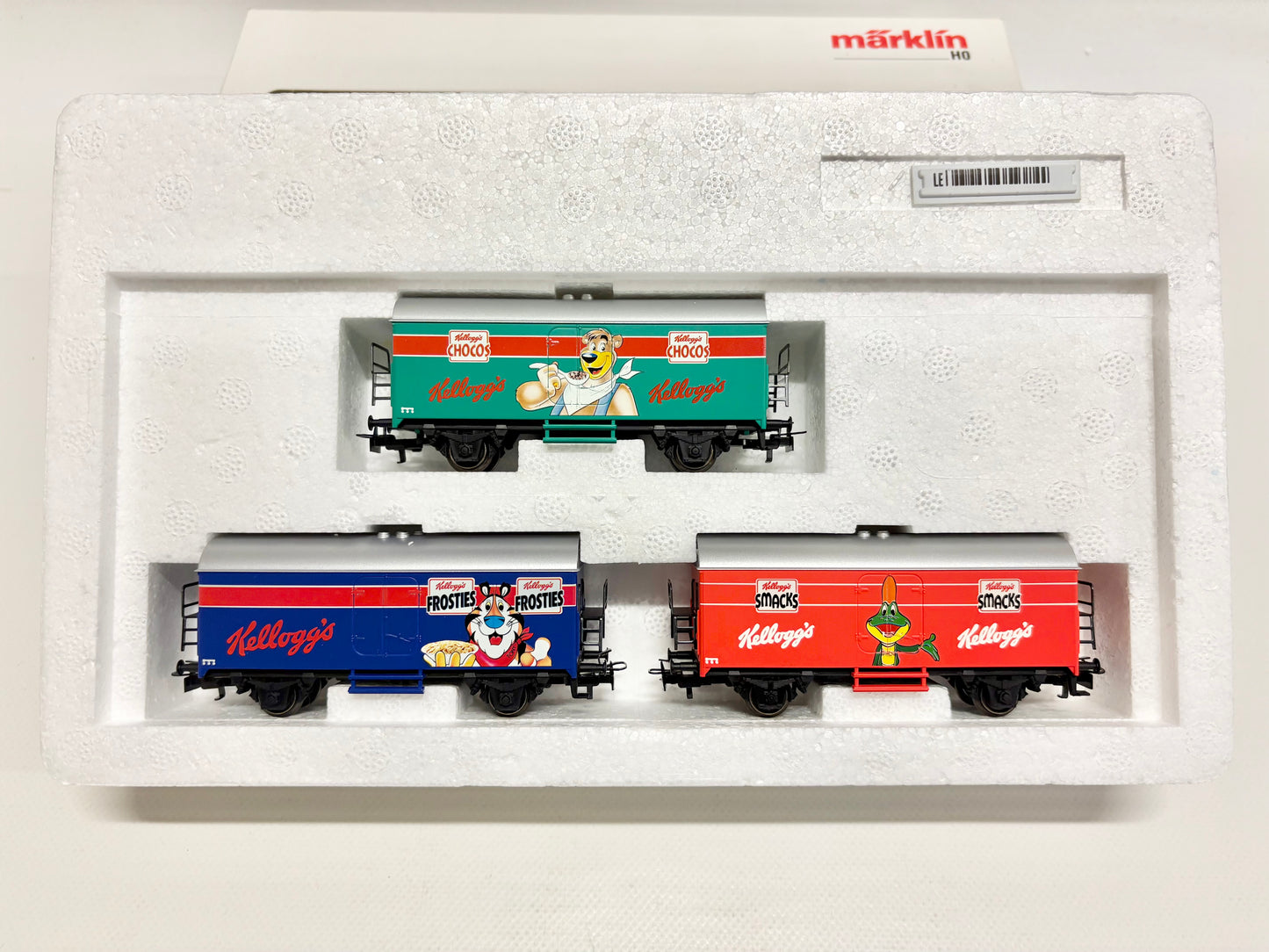 Märklin 94030 Wagen-Set "Kelloggs" Kühlwagen DB AC H0
