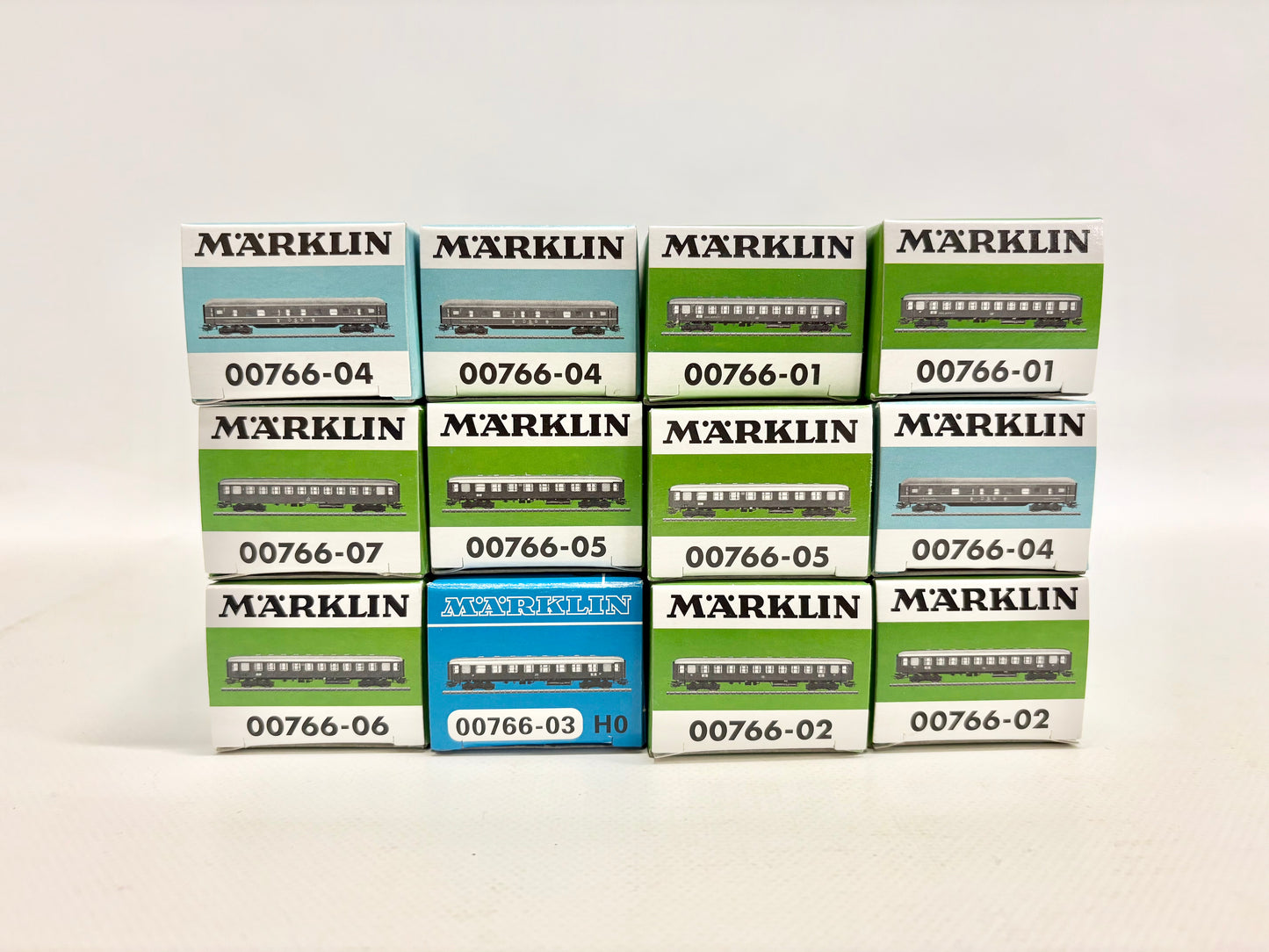 Märklin 00796 Wagen-Set Tin-Plate-Display Personenwagen DB ÖBB FS AC H0