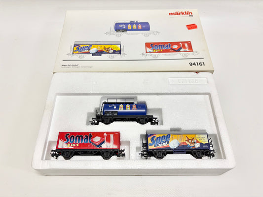 Märklin 94161 Wagen-Set Güterwagen "Henkel" DB AC H0