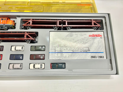 Märklin 2663 Digital Zugpackung Autotransport Volkswagenwerk AC H0