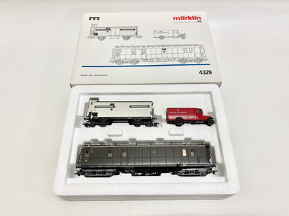 Märklin 4329 Wagen-Set Reichspost Güterwagen DR AC H0